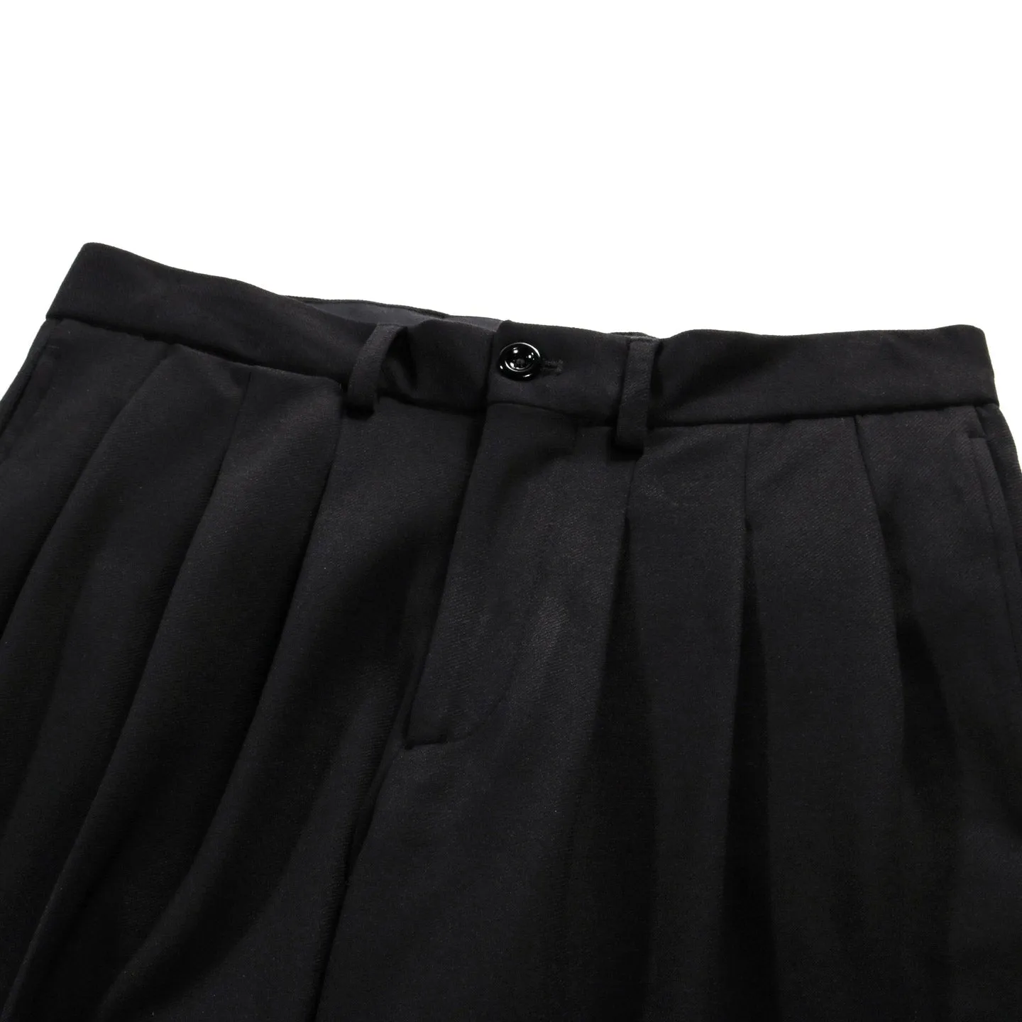 4SDESIGNS TRIPLE PLEAT PANT BLACK 18OZ. VISCOSE TWILL JERSEY