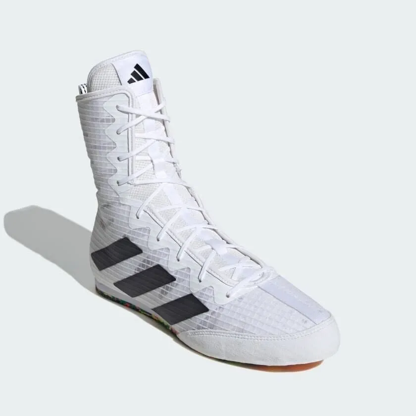 adidas Box Hog 4 Boxing Boots Mens White & Black