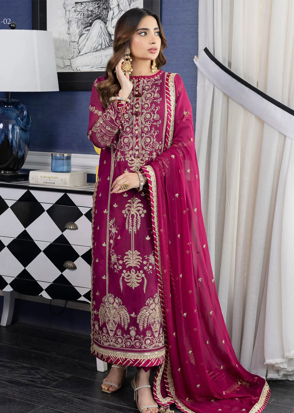 AJJM-02 Unstitched Jhilmil by Asim Jofa