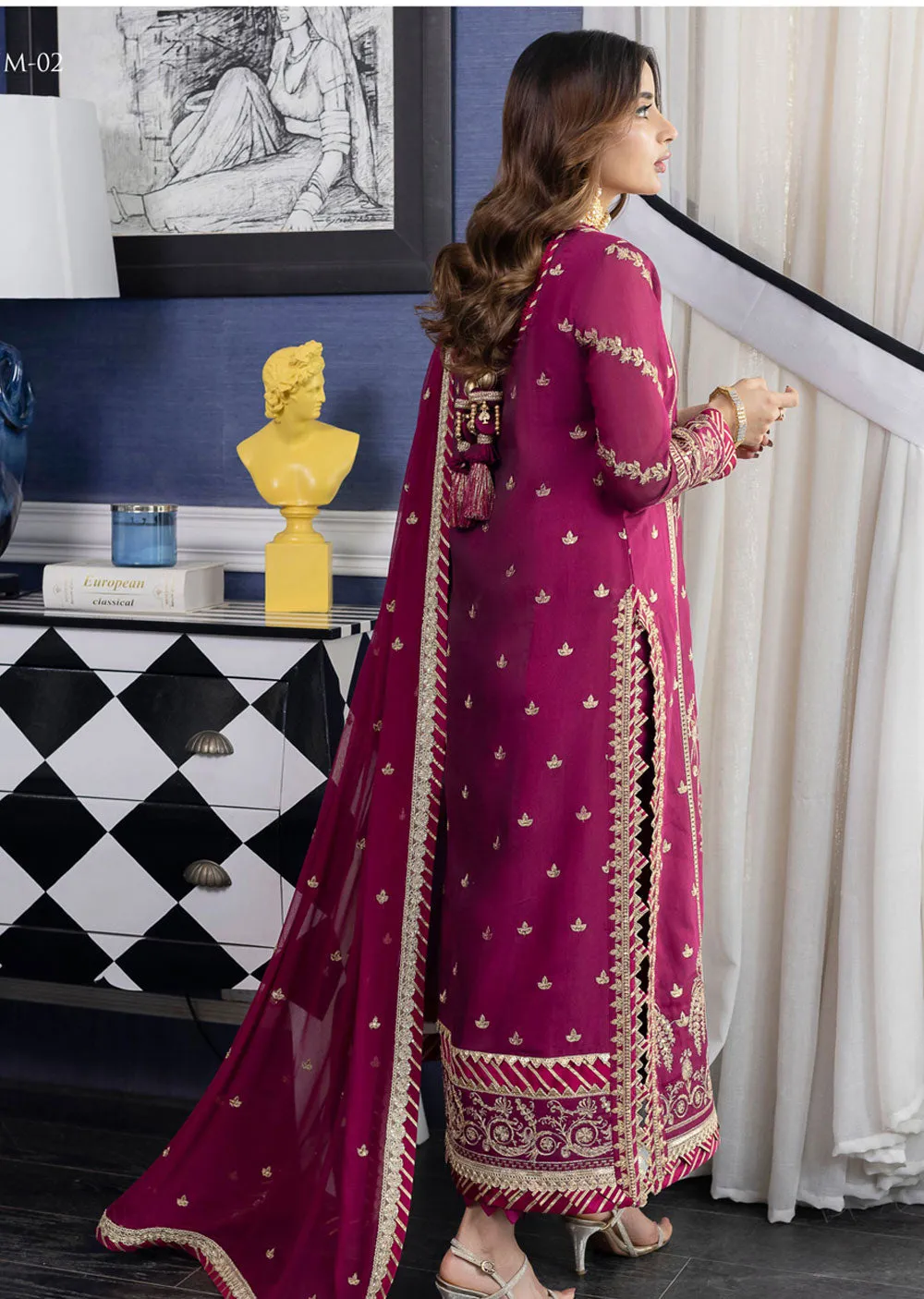 AJJM-02 Unstitched Jhilmil by Asim Jofa