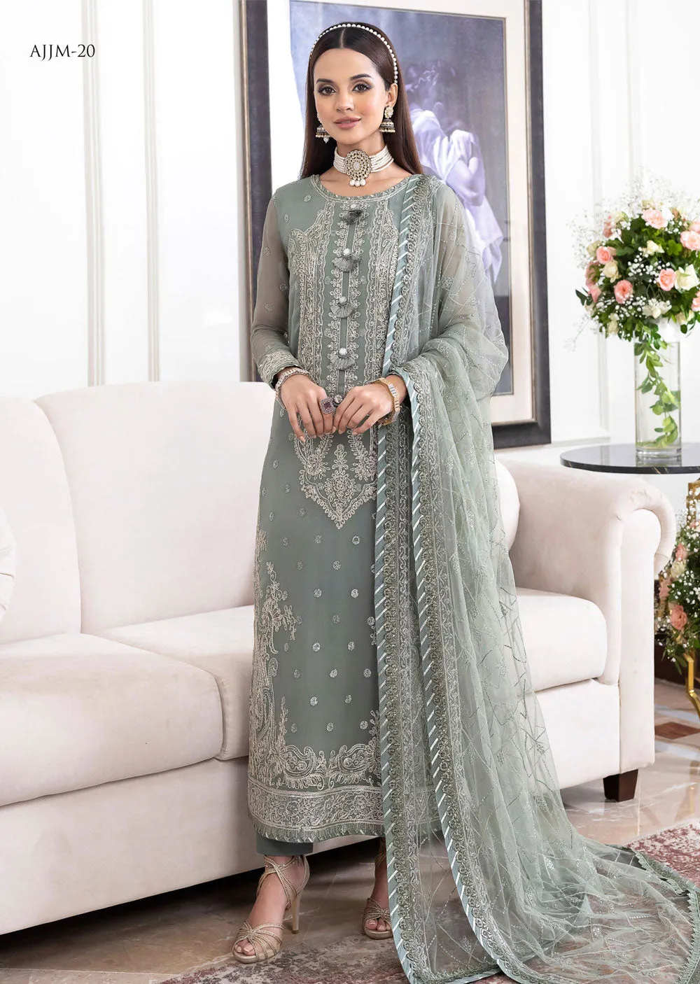 AJJM-20 Unstitched Jhilmil by Asim Jofa