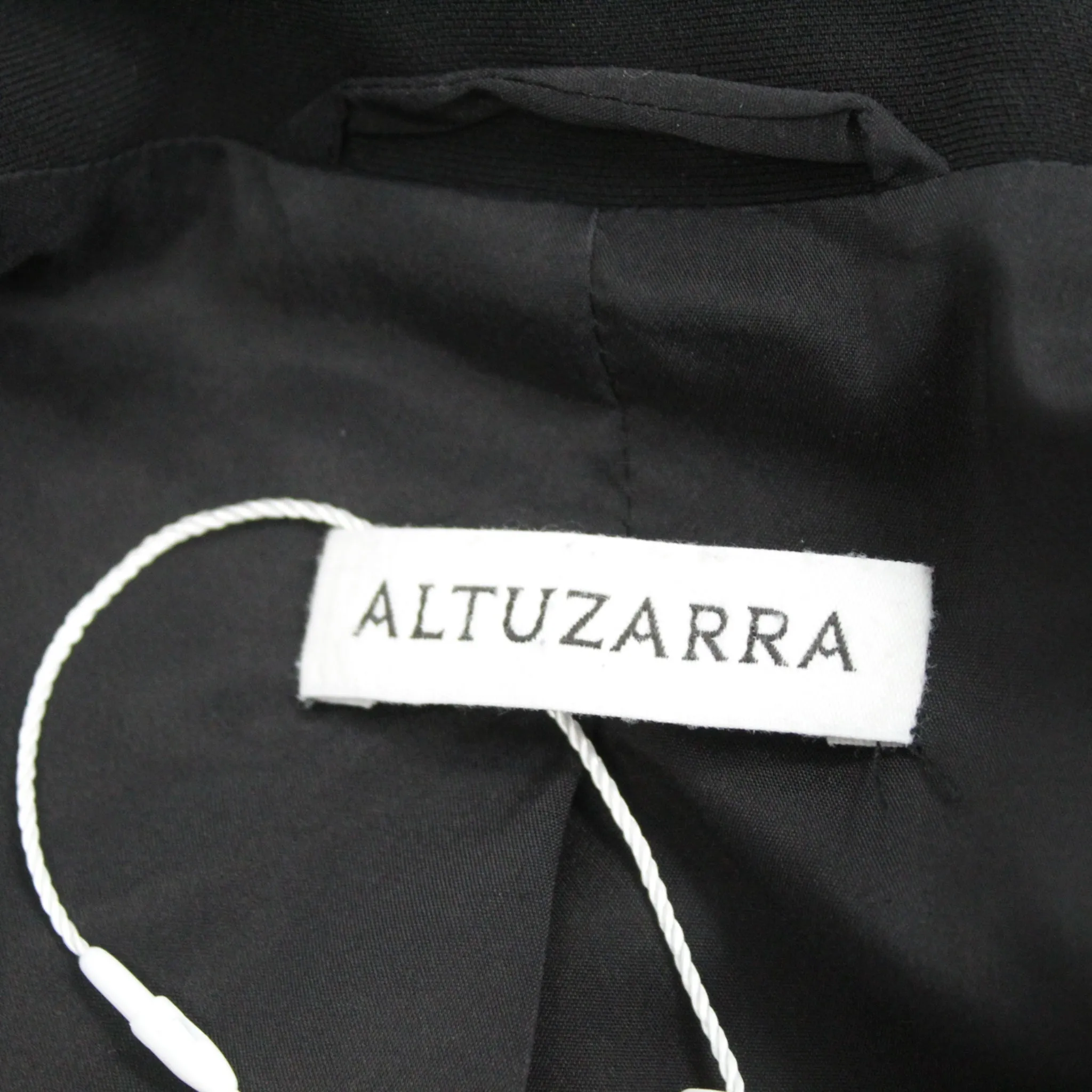 Altuzarra 1140 Black Stretch Crepe Jacket XXS