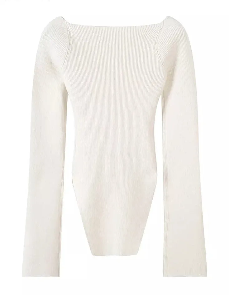 Ambrosi Knitted Long Sleeve Top