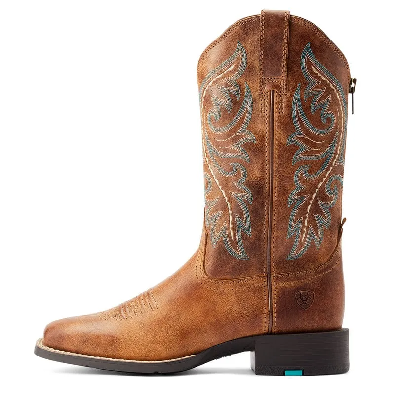 Ariat Boots Womens Round Up Back Zip