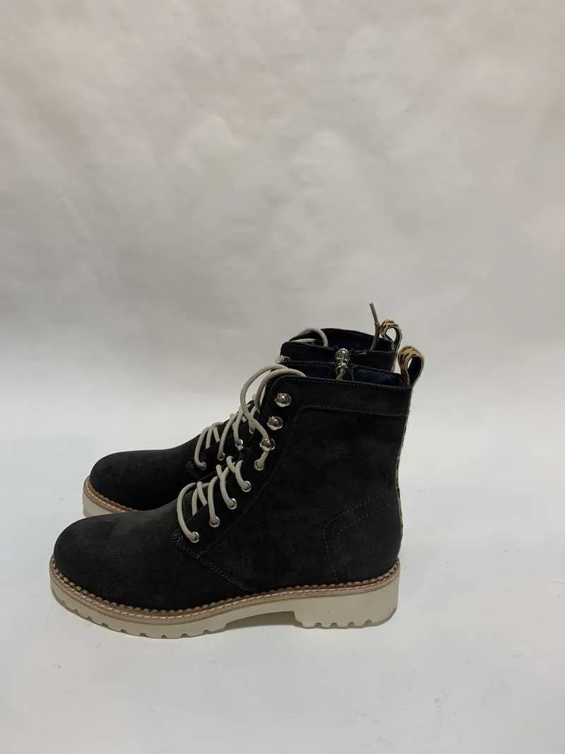 AVENA BOOTS ANTHRACITE SUEDE - re:vita