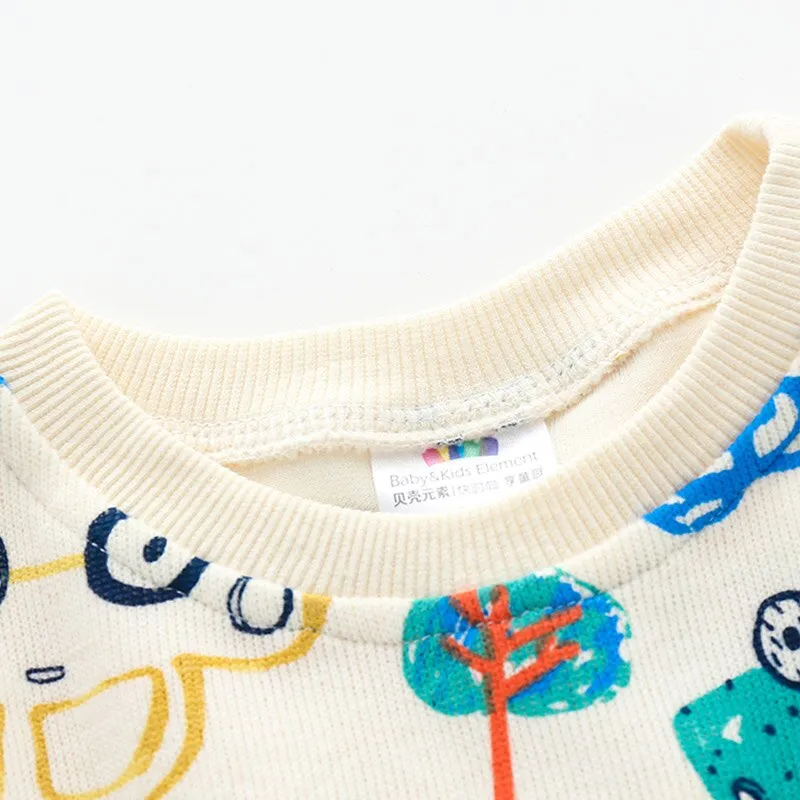 Baby Car Print Pullover