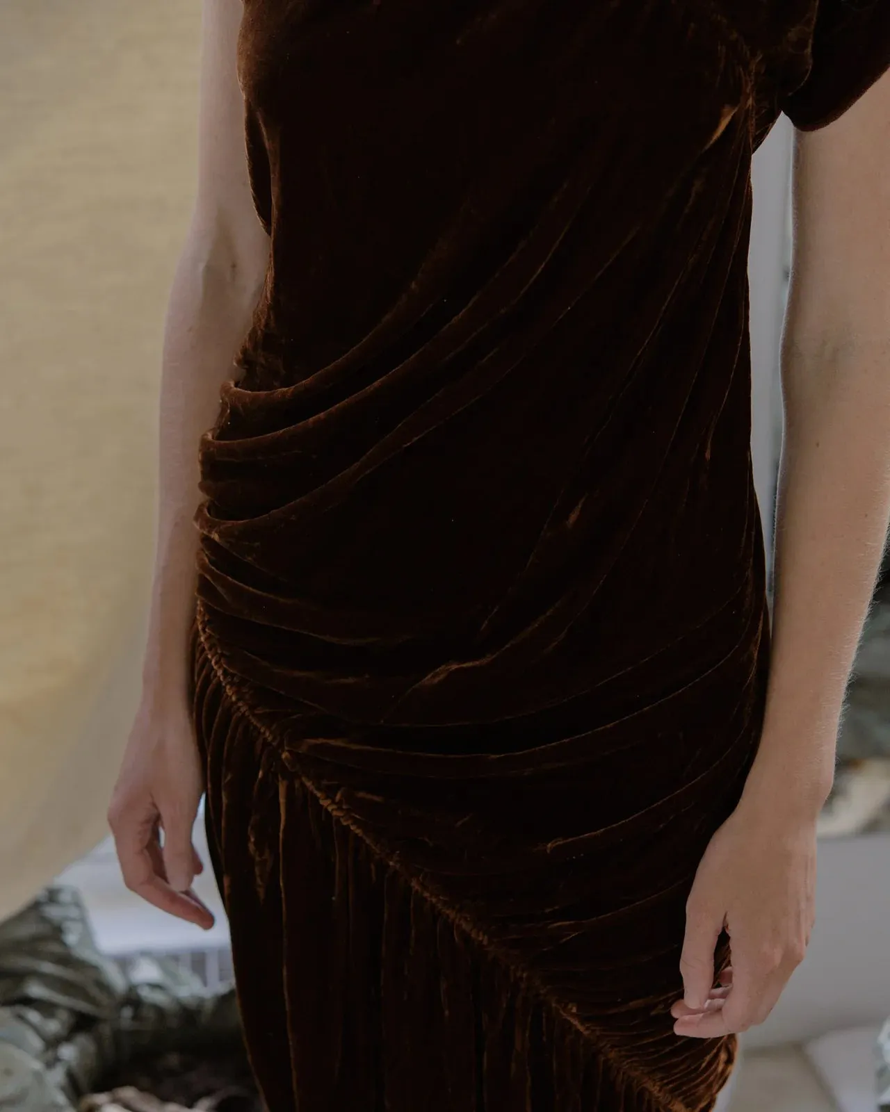 BASERANGE | Rossia Dress - Velvet Silk - Ocular