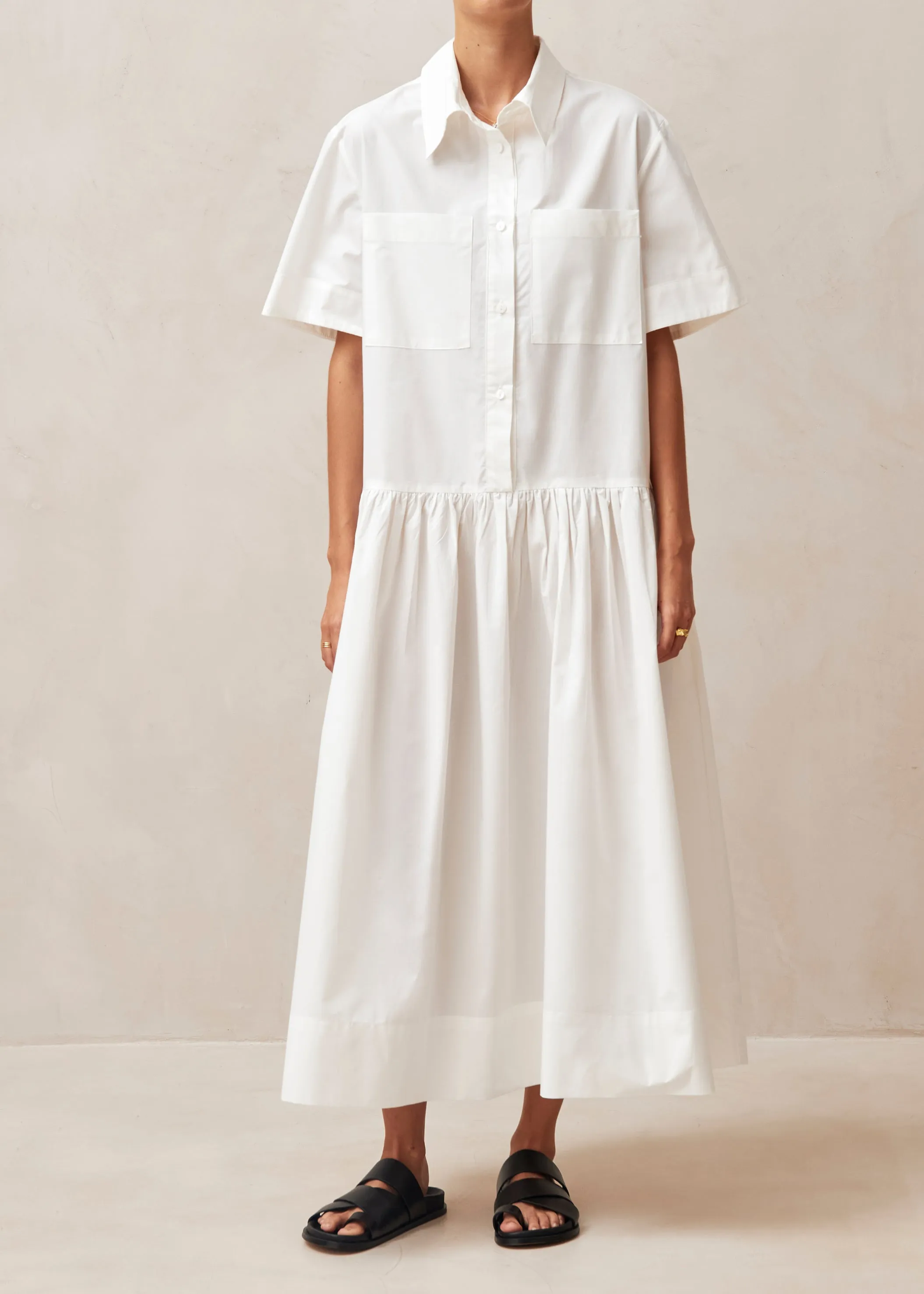 Bay White Midi Dress