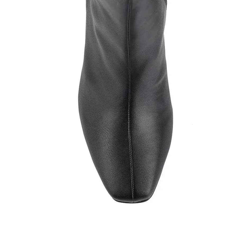 Billy Knee High Boots - Black