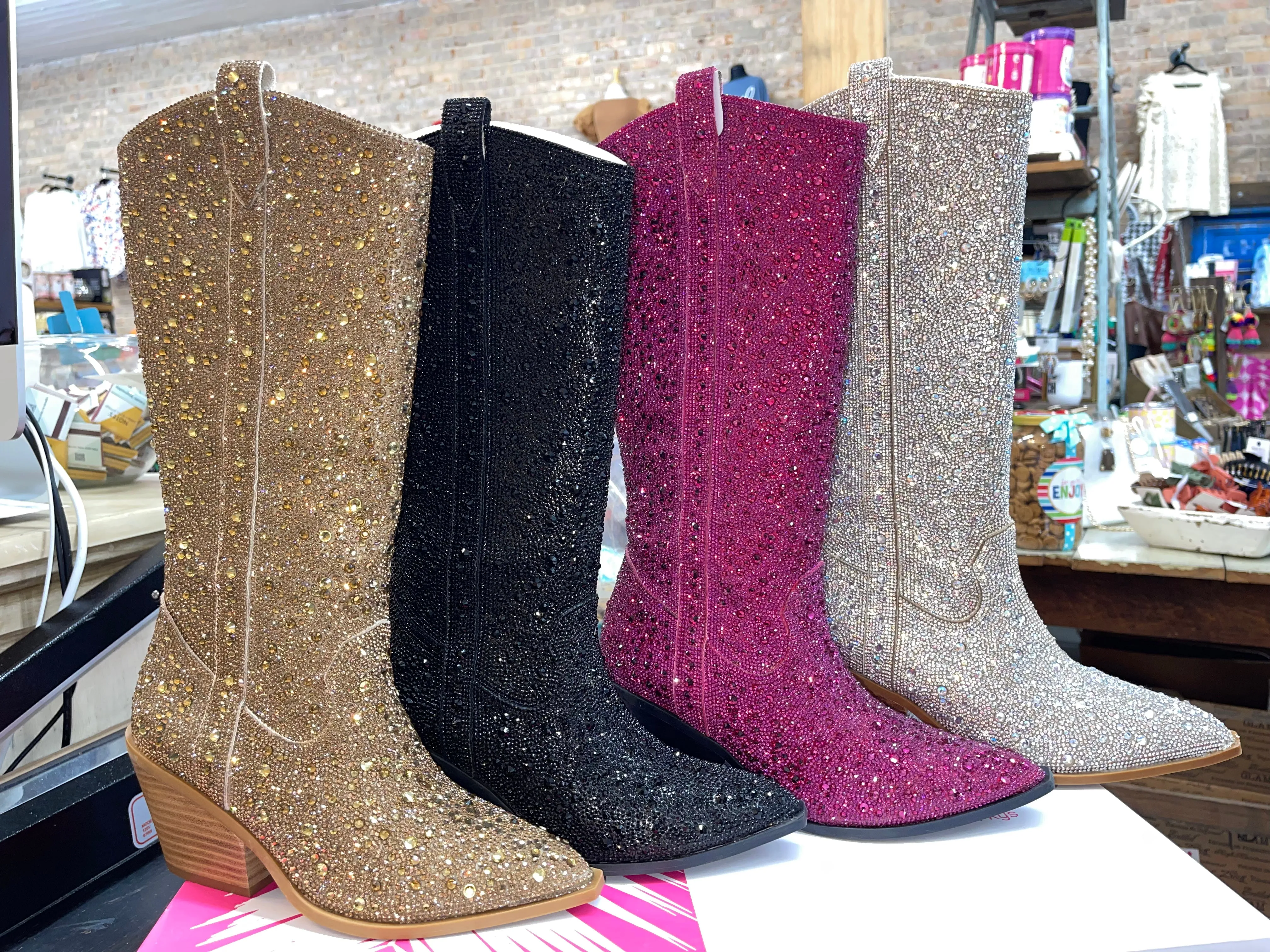 Black Bling Nashville Boots