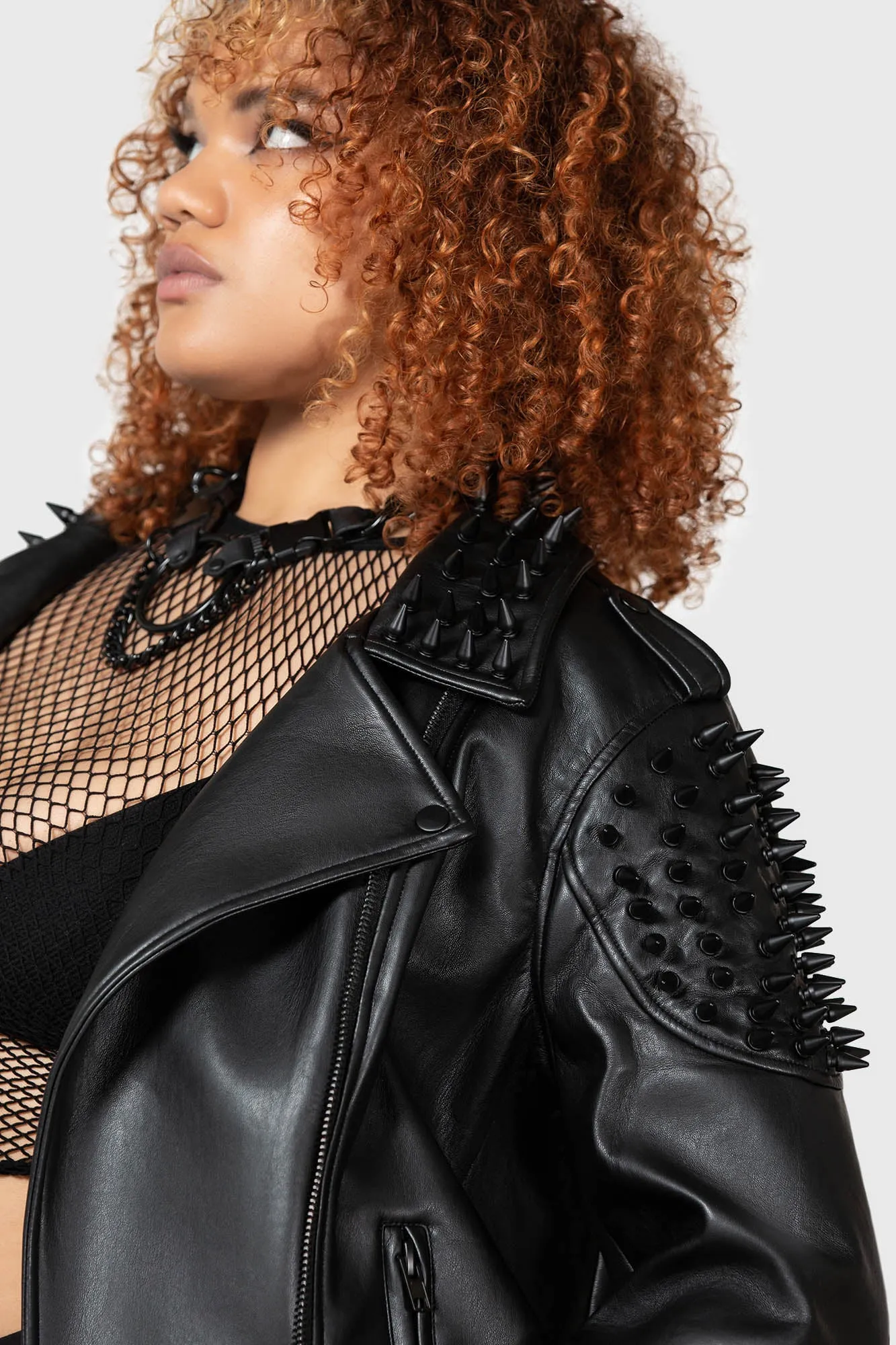 Black Magic Biker Jacket [PLUS]