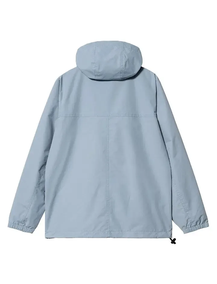 Carhartt WIP Windbreaker Pullover Frosted Blue / White