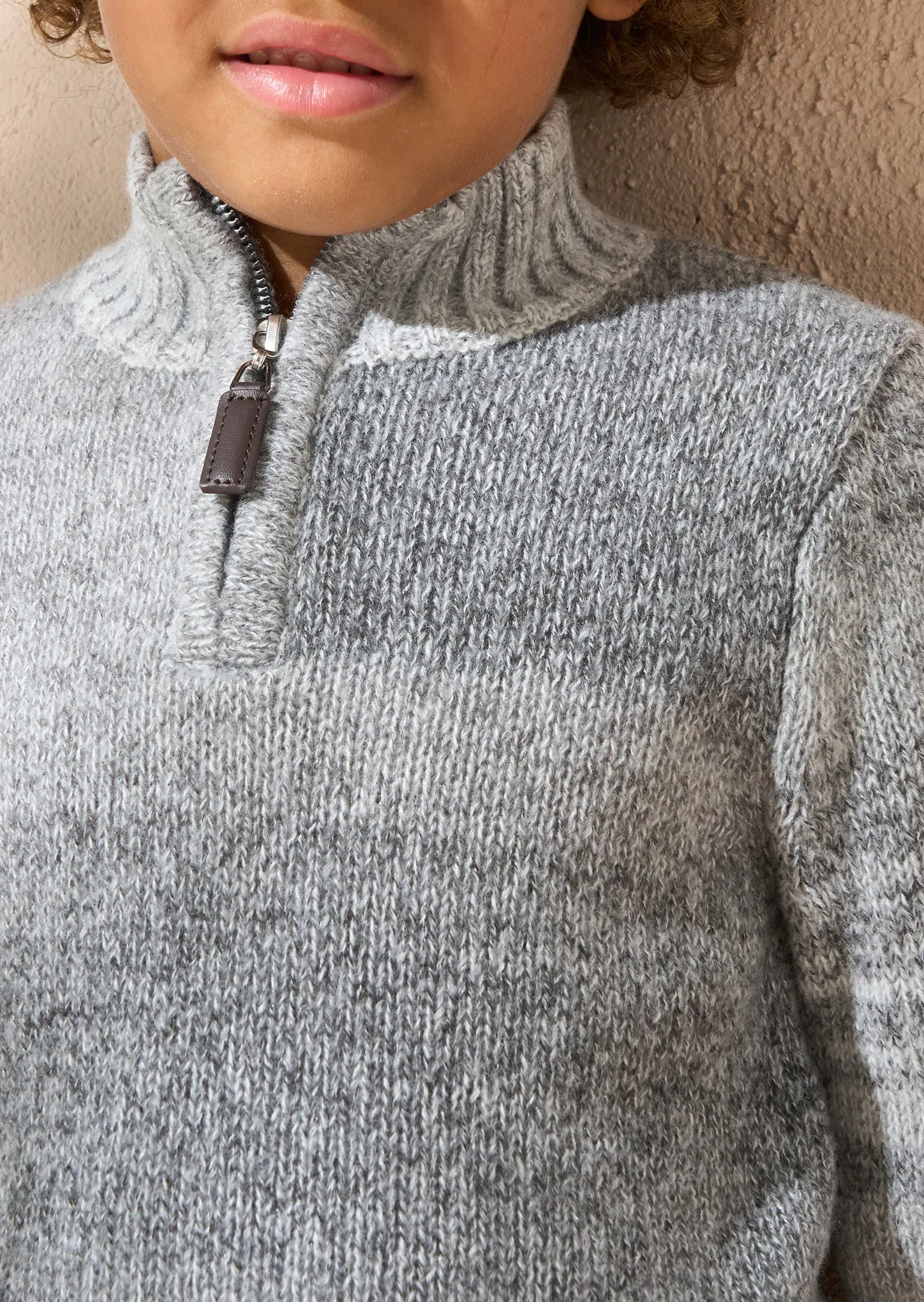 Connor Grey Ombre Funnel Neck