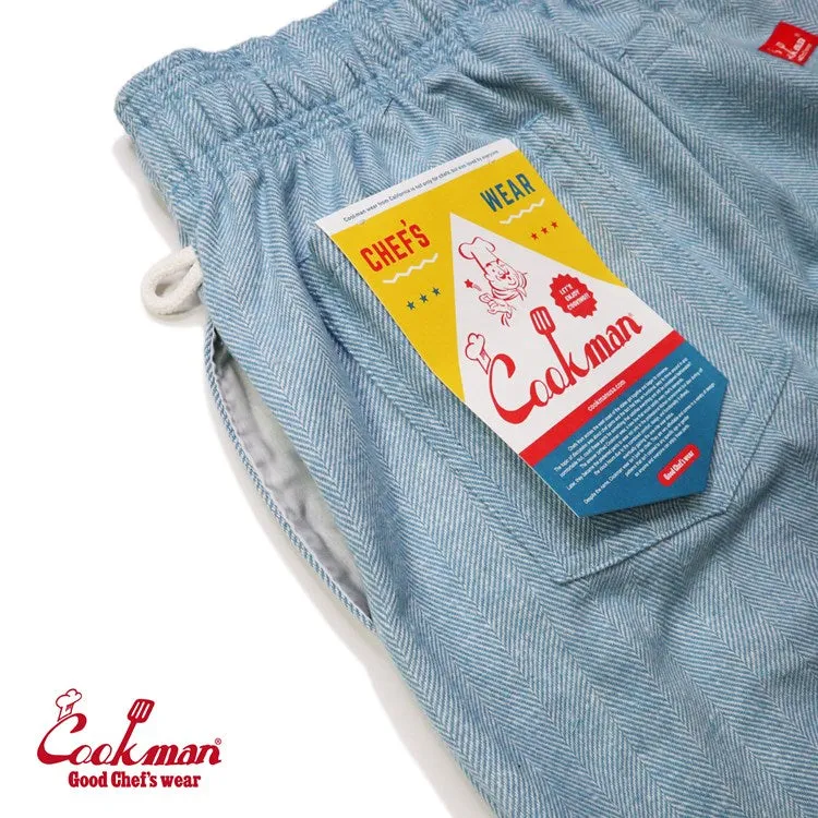 Cookman Chef Pants - Milk Tweed : Sky