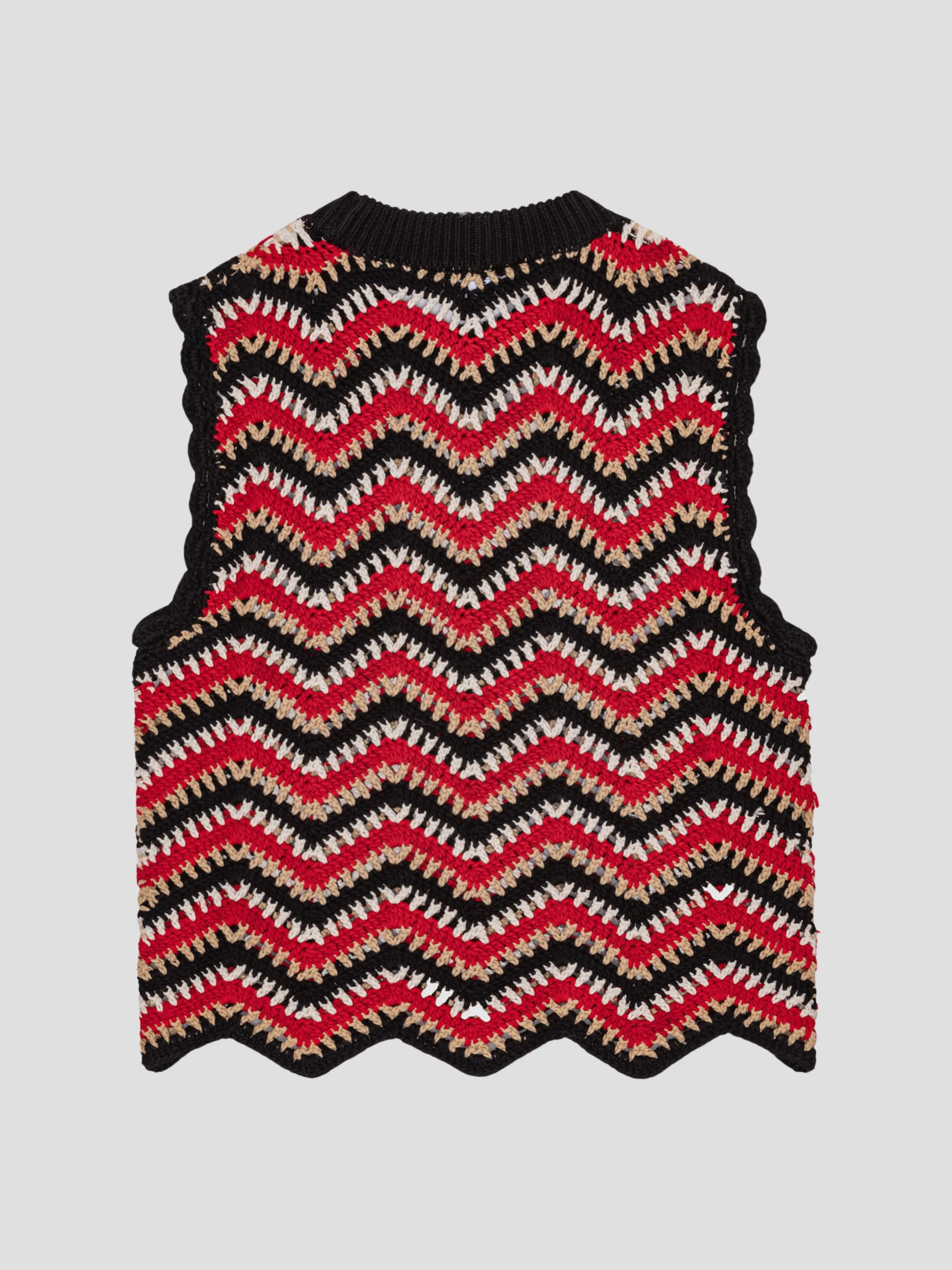 Cotton Crochet Vest