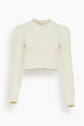 Delphina Cardigan in Ivory