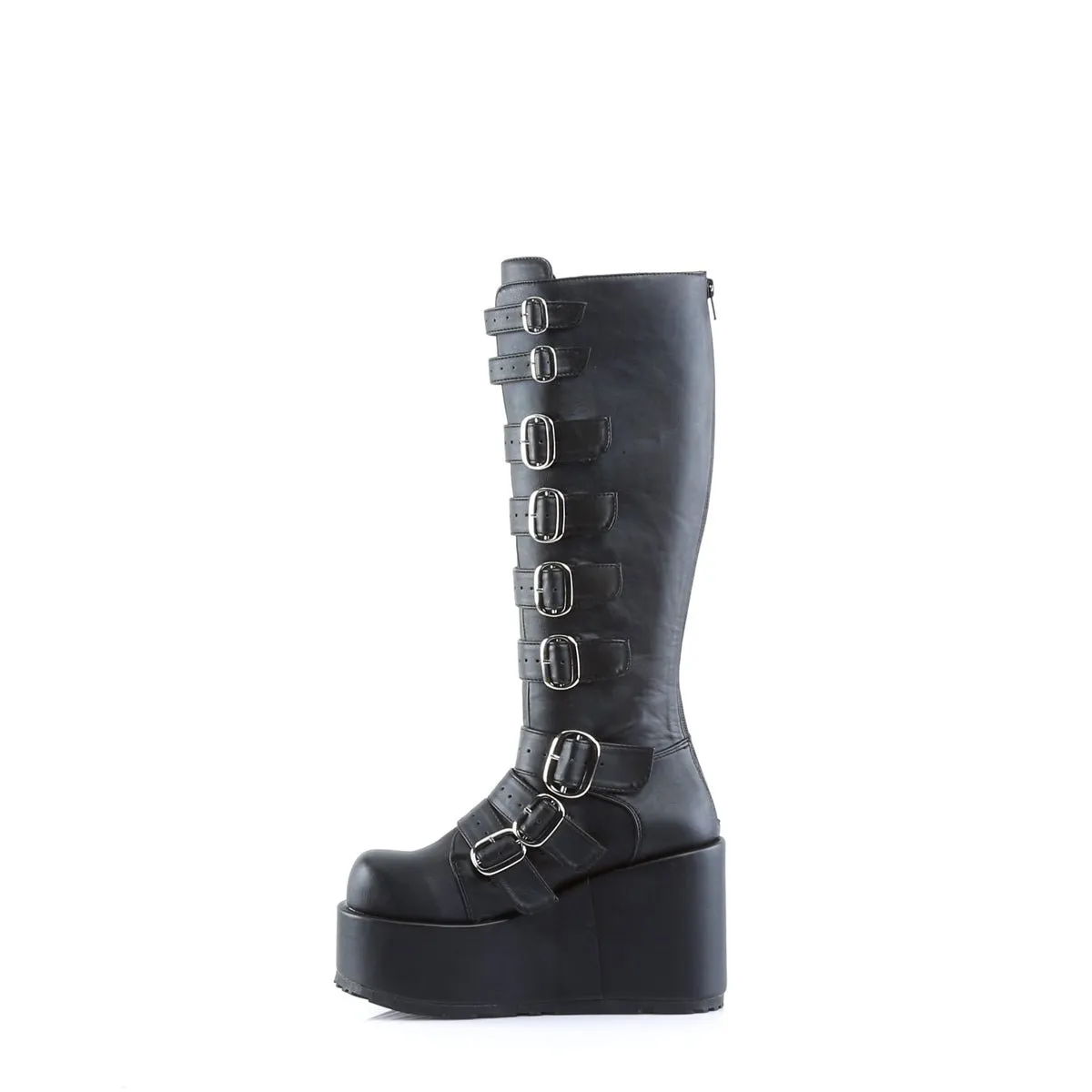 Demonia CONCORD-108 | Black Vegan Leather Knee High Boots