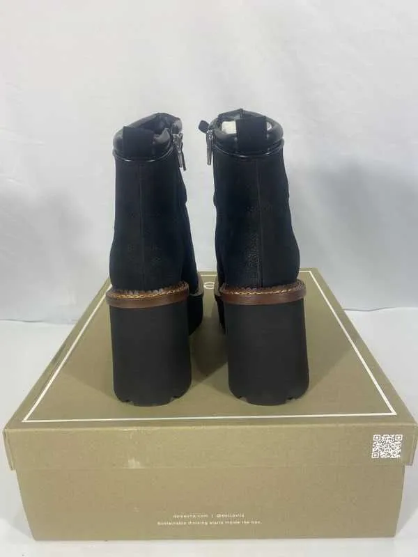 DOMMIE BOOTS BLACK NUBUCK - re:vita