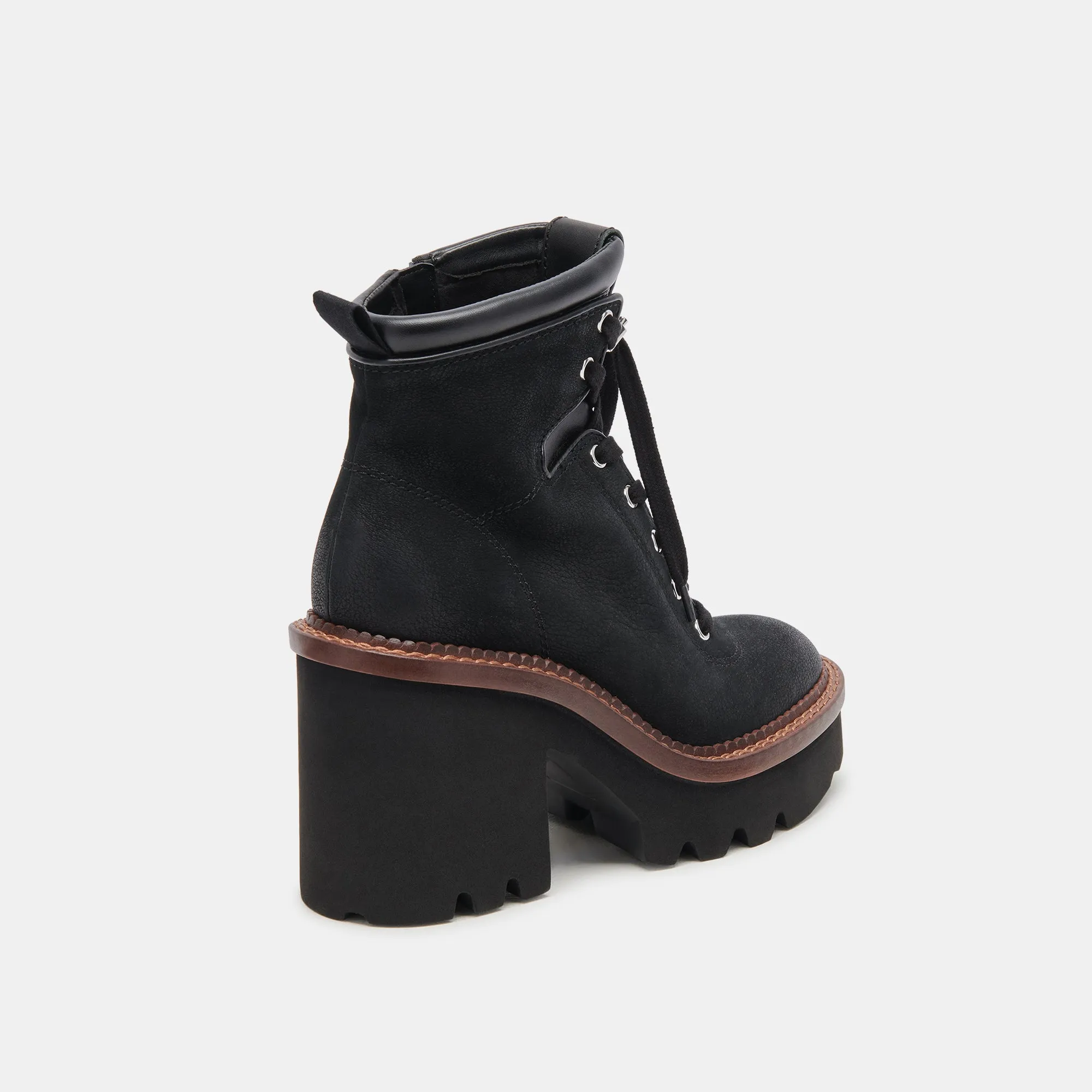 DOMMIE BOOTS BLACK NUBUCK - re:vita