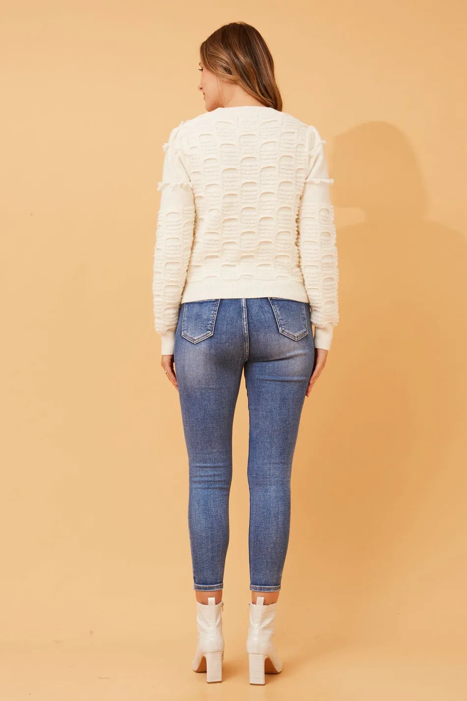 DREAM TEXTURED PATTERN KNIT JUMPER