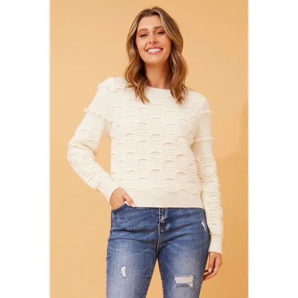 DREAM TEXTURED PATTERN KNIT JUMPER