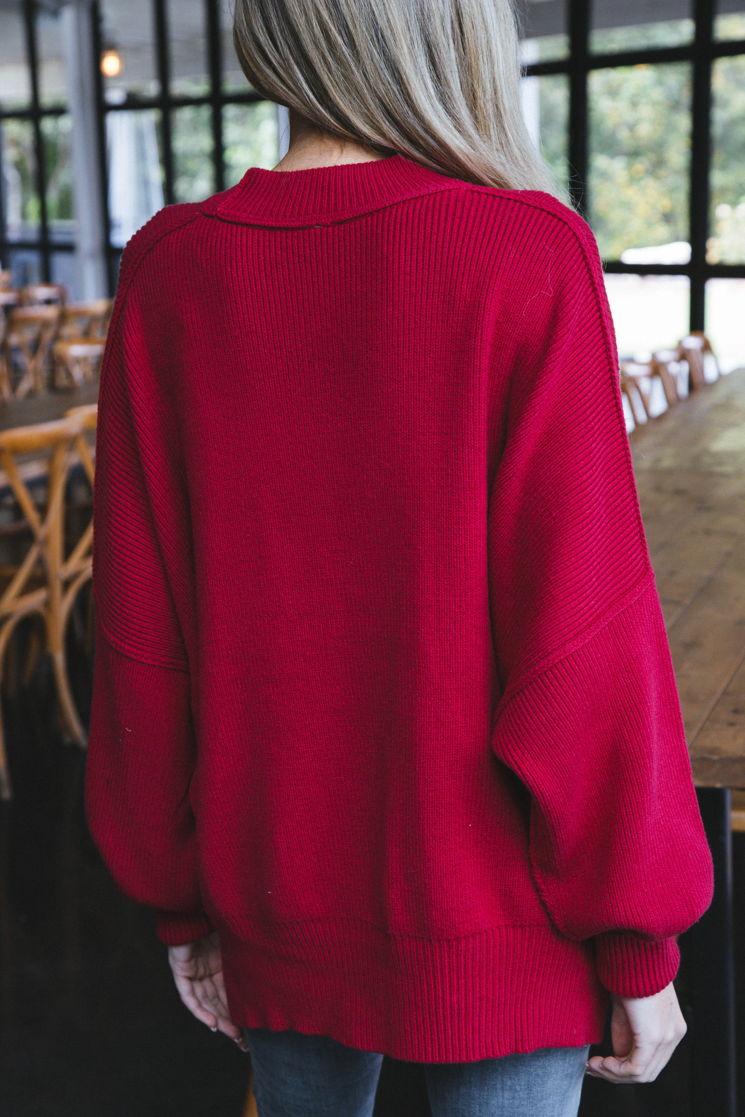 Easy Street Tunic Sweater, Cherry | Free People