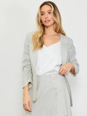 Eileen Pinstripe Blazer