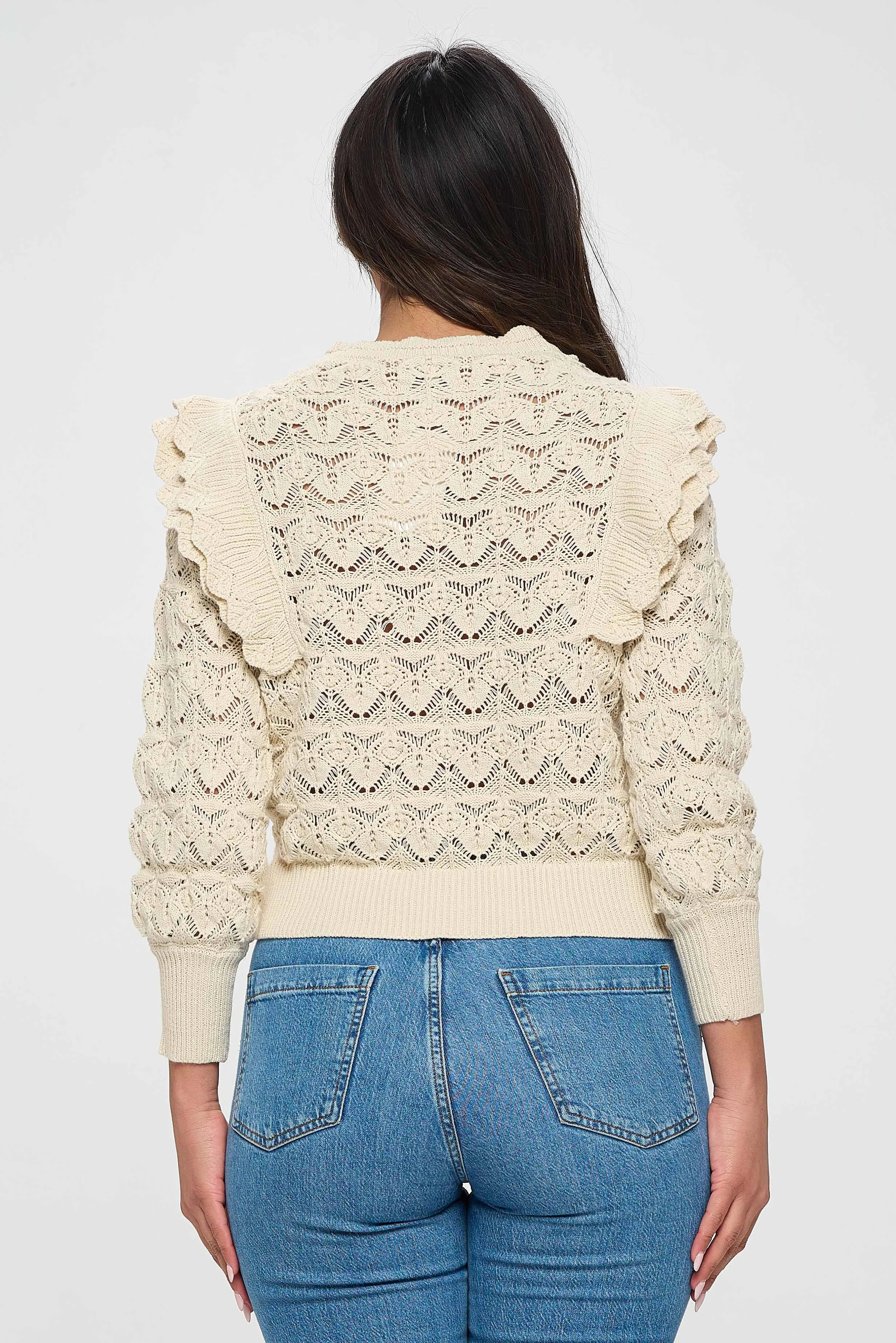 Elegant Beige Intricate Top