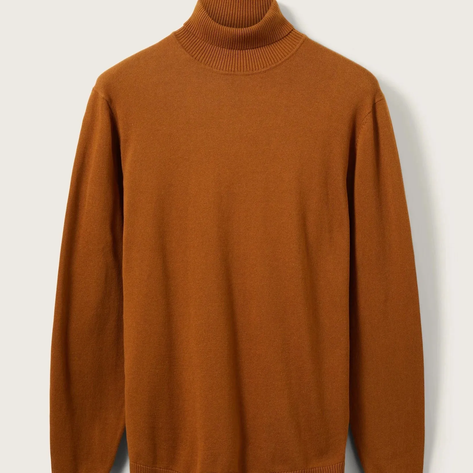 Fine Knitted Turtleneck (Brown)