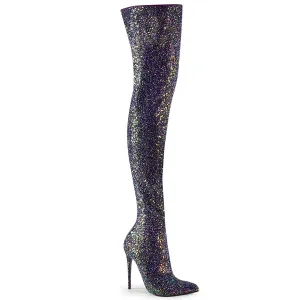 Glitter Stretch Thigh High Boots