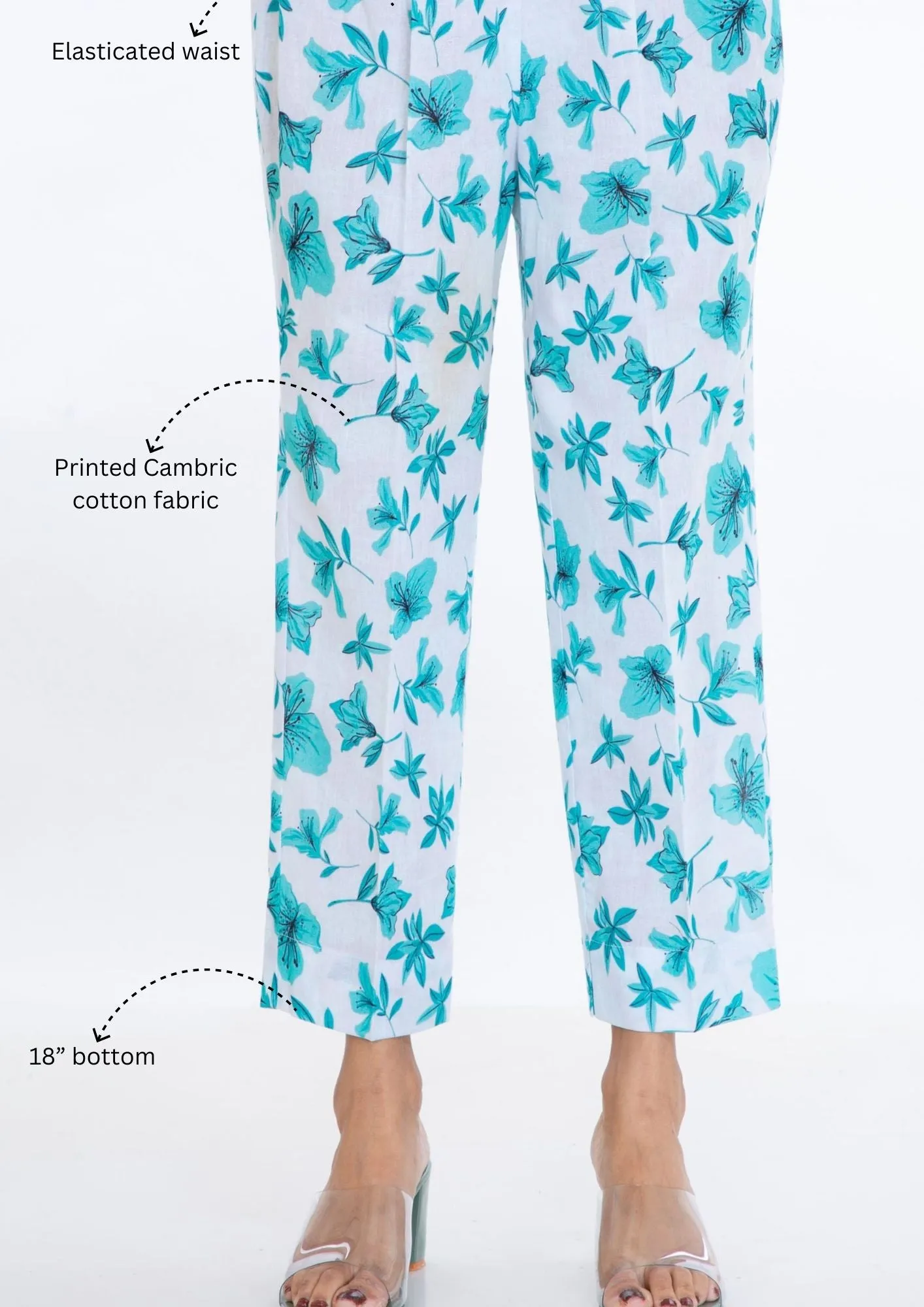 Green Rose Pants