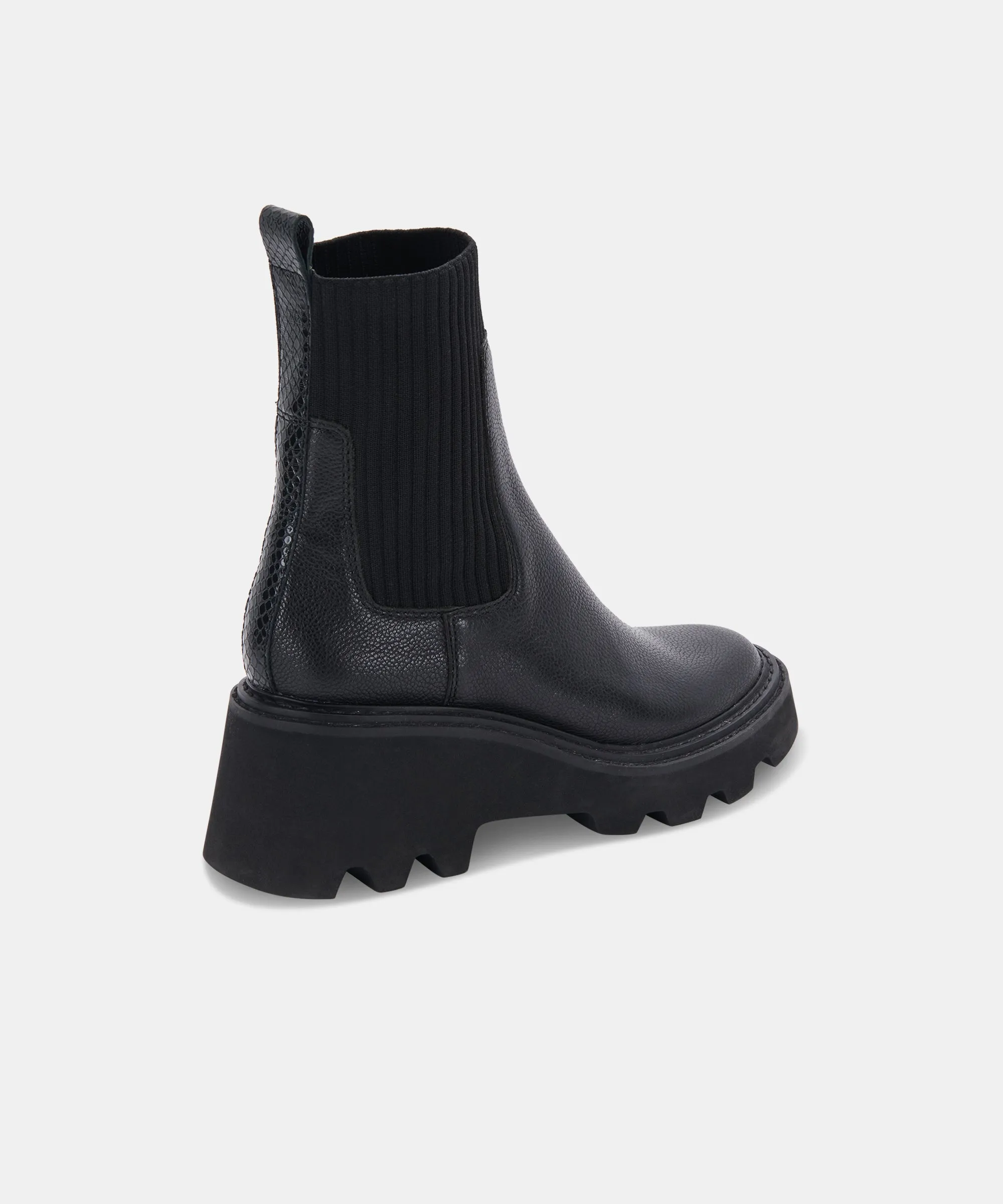 HOVEN BOOTS BLACK LEATHER re:vita