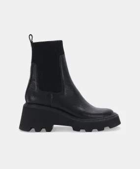 HOVEN BOOTS BLACK LEATHER re:vita