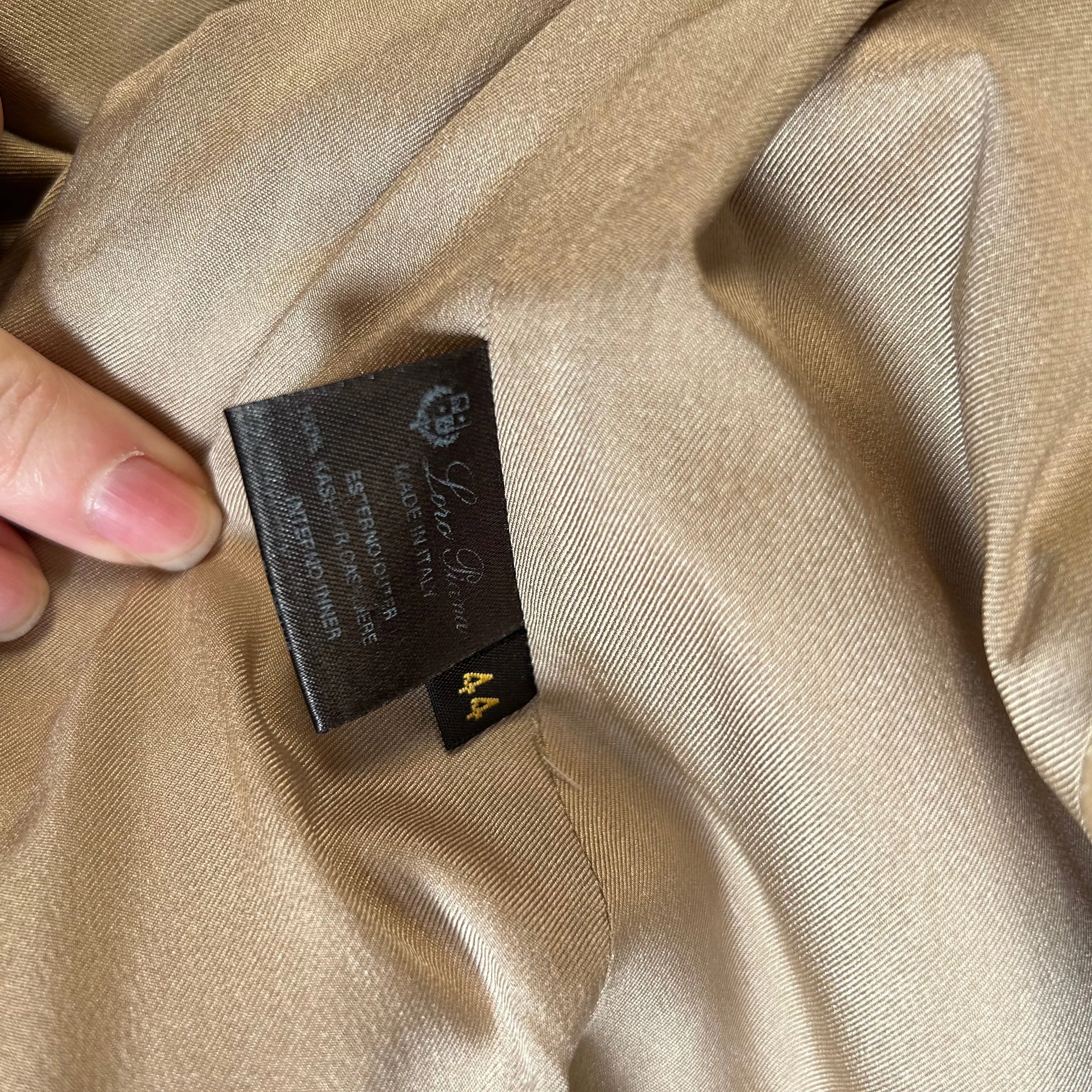 Loro Piana 3000 Beige Marl Cashmere Jacket M