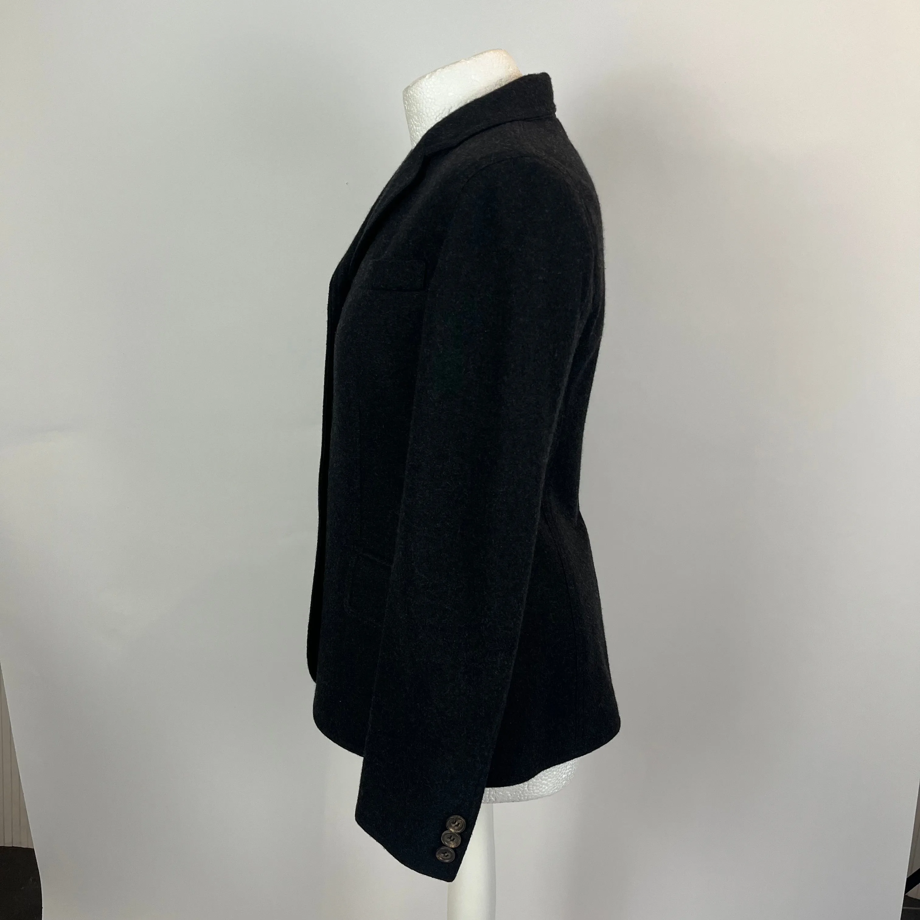 Loro Piana 3000 Charcoal Cashmere & Suede Jacket S