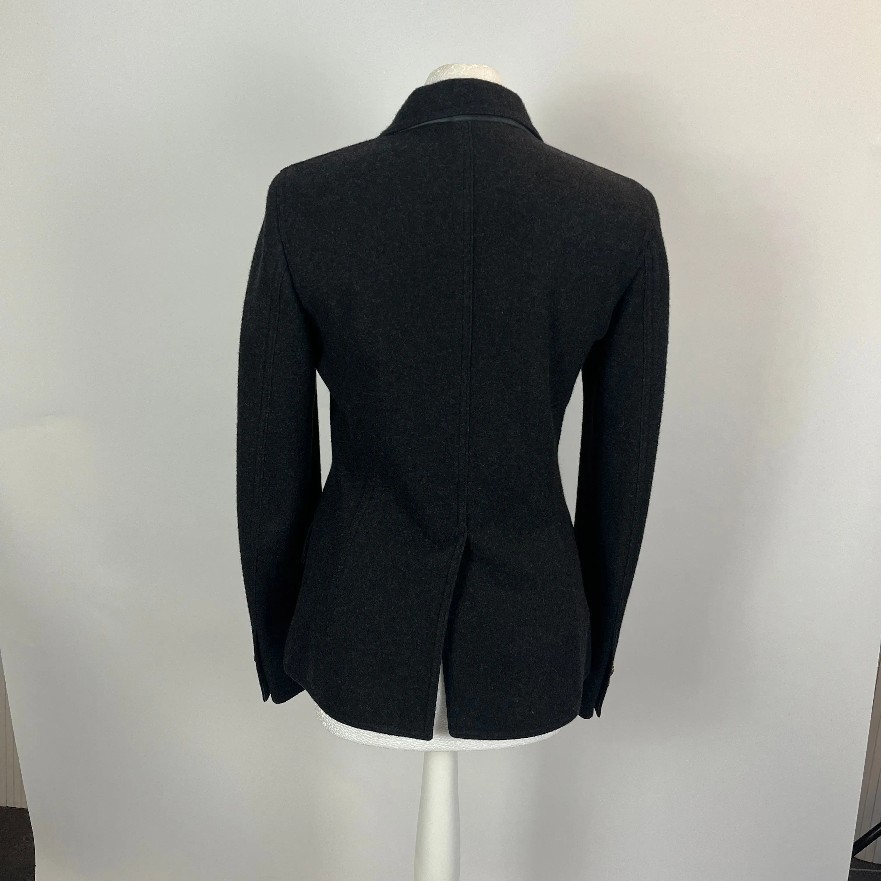 Loro Piana 3000 Charcoal Cashmere & Suede Jacket S