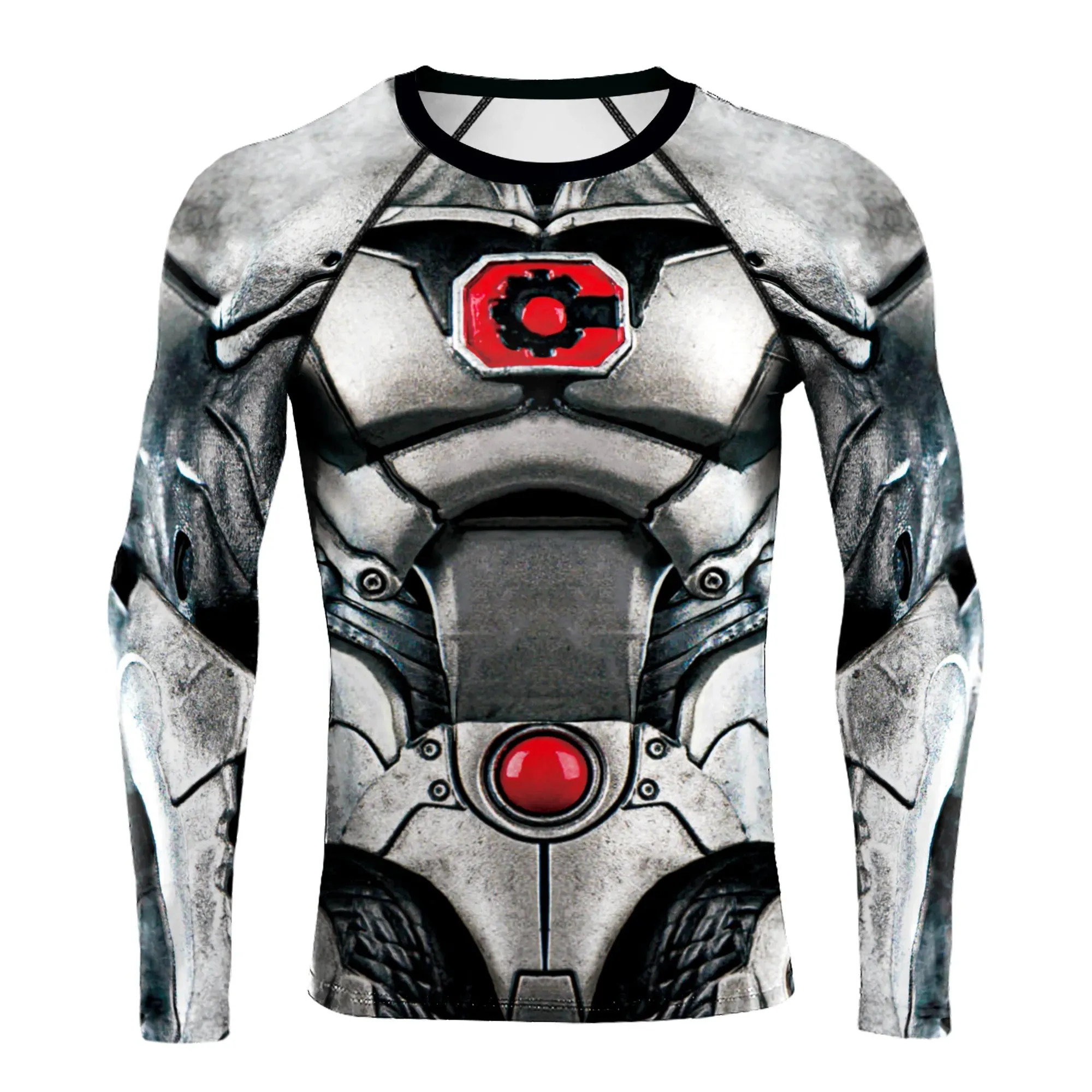 Men's 'Cyborg' Elite Long Sleeve Compression Rashguard Shirt