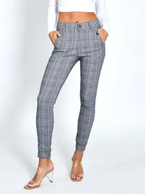 Monaco Wesley Check Jogger - Grey