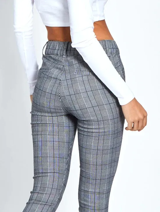 Monaco Wesley Check Jogger - Grey