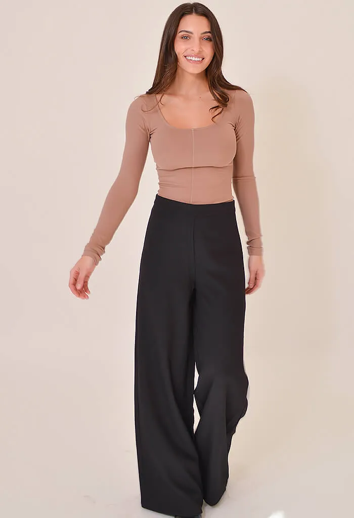 Natalie Flow Pants-Black