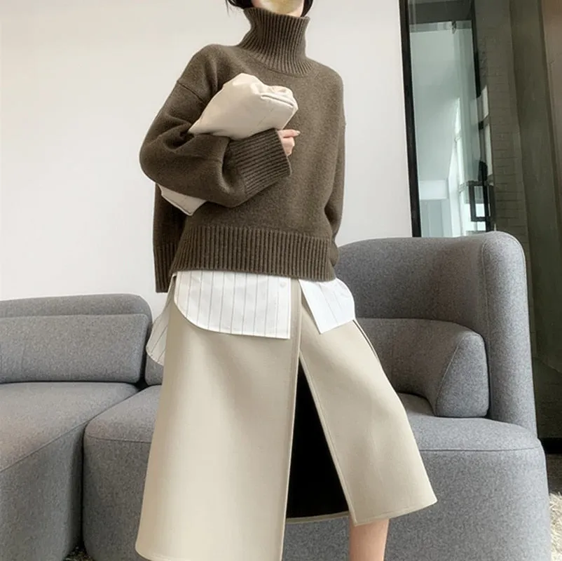 Paride Turtleneck Cashmere Sweater