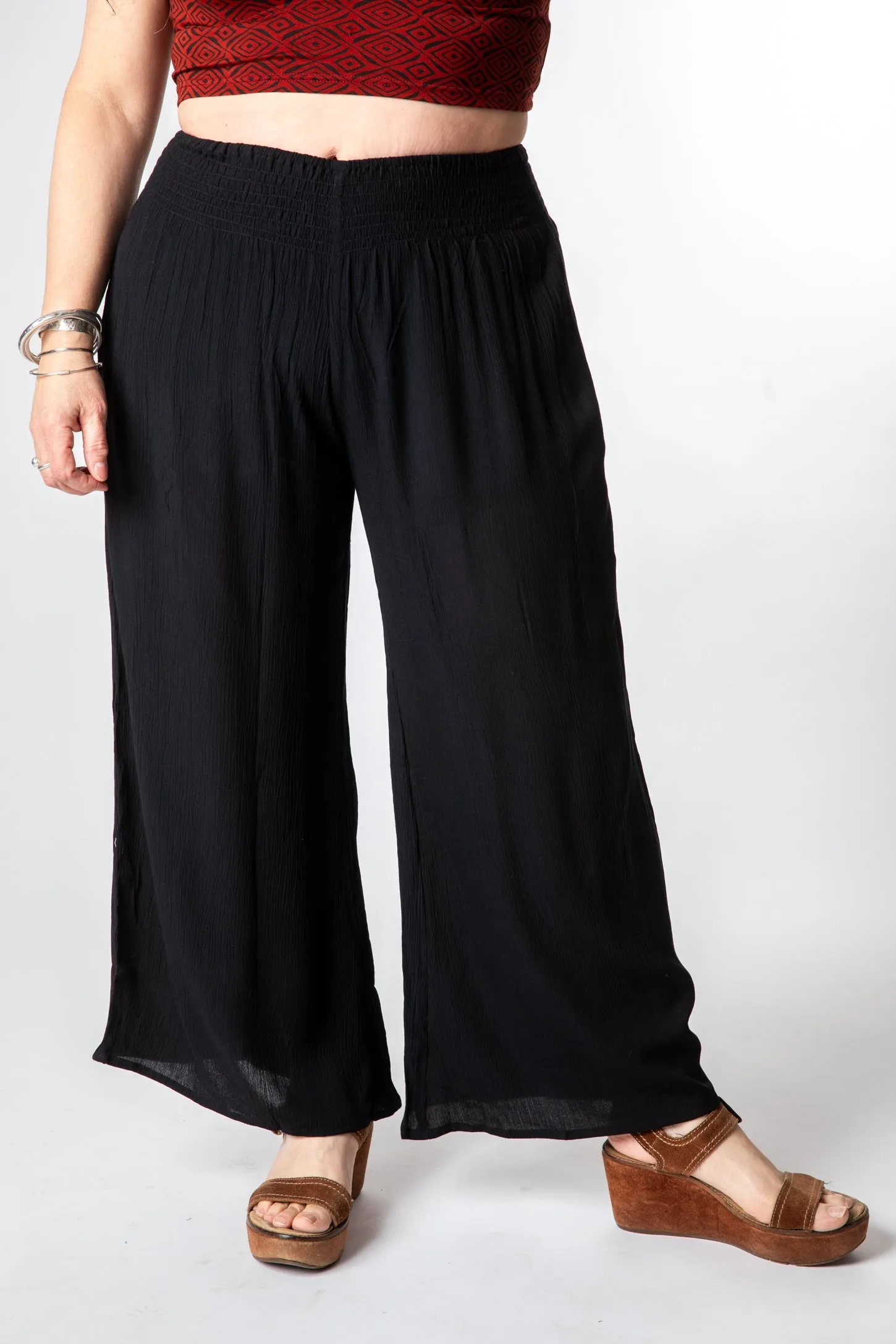 Penny Lane Black Crepe Pants