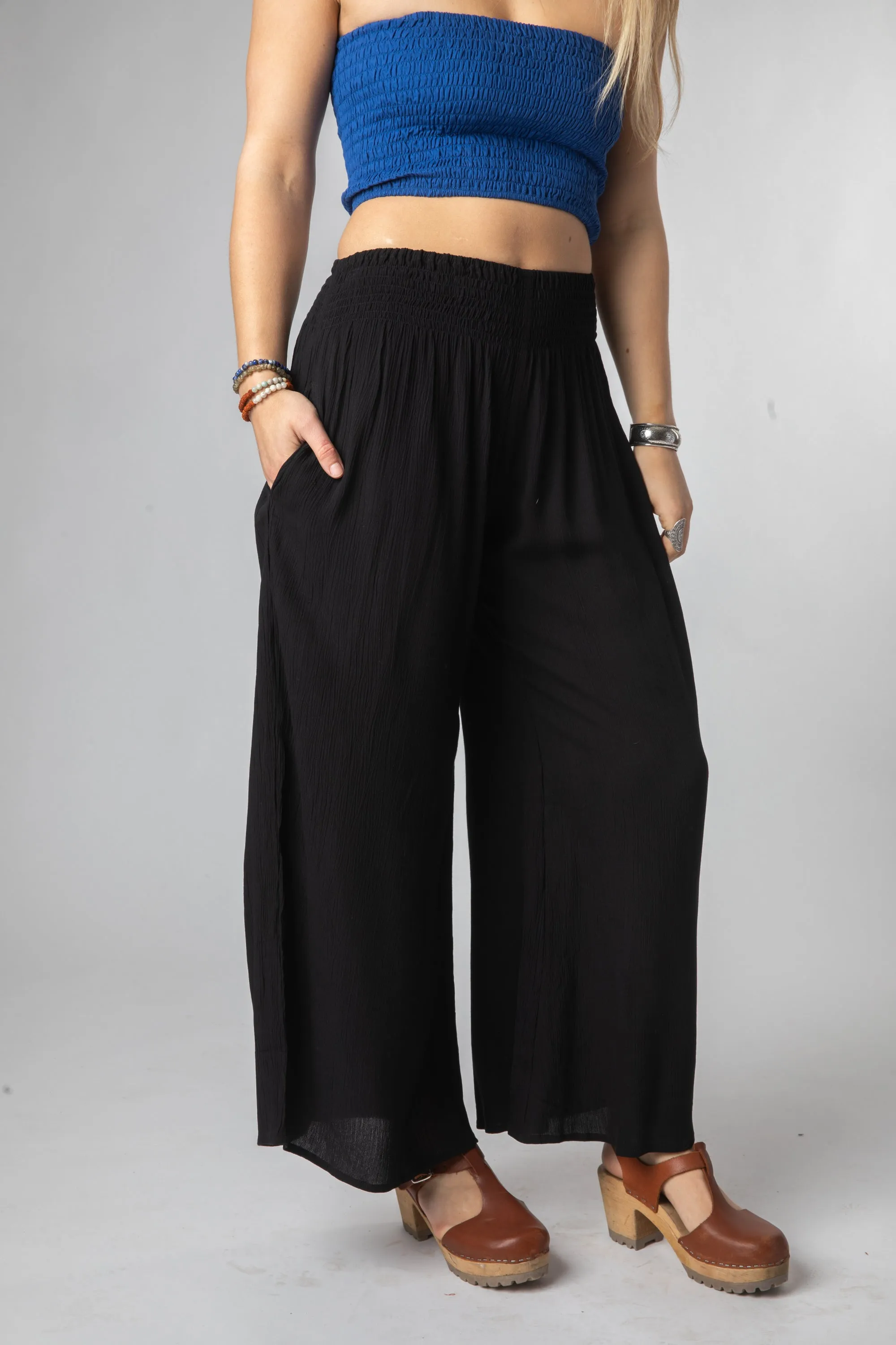 Penny Lane Black Crepe Pants