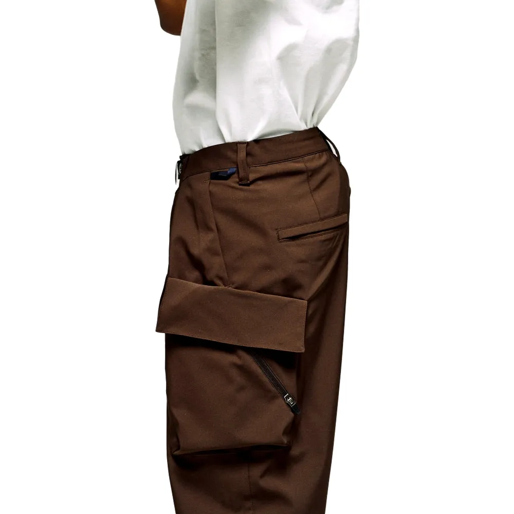 Poliquant THE DEFORMED POCKETS JUNGLE PANTS-BROWN