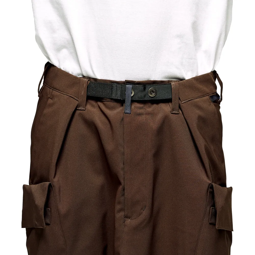 Poliquant THE DEFORMED POCKETS JUNGLE PANTS-BROWN