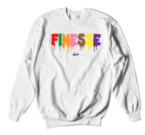 Retro 10 Wings Sweater - Finesse - White