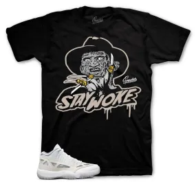 Retro 11 IE Orewood Brown Shirt - Stay Woke - Black