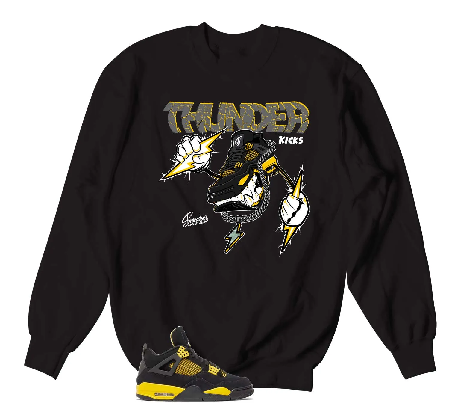 Retro 4 Thunder Fly Kicks Sweater