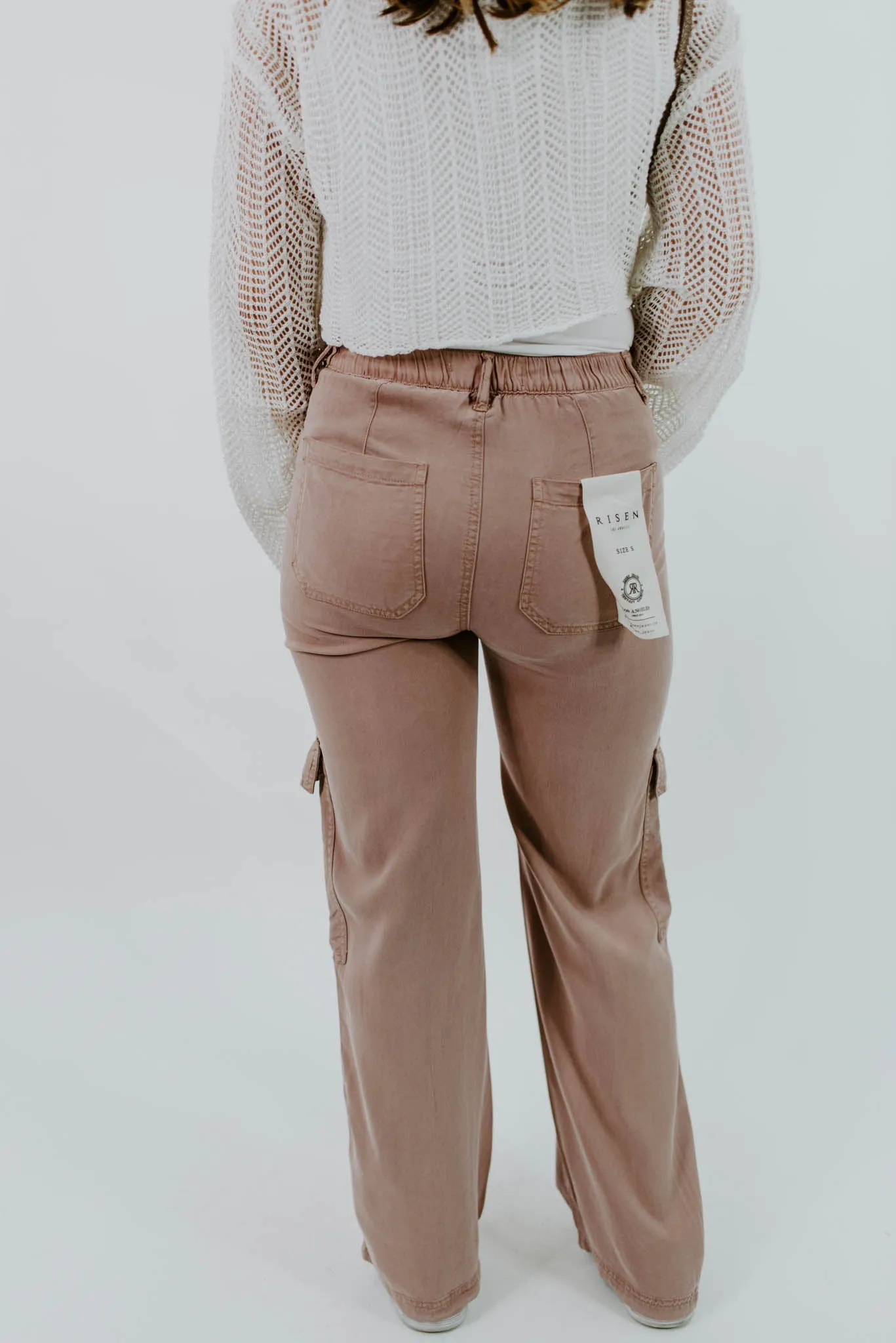 Risen Harlynn Mauve Cargo Pants