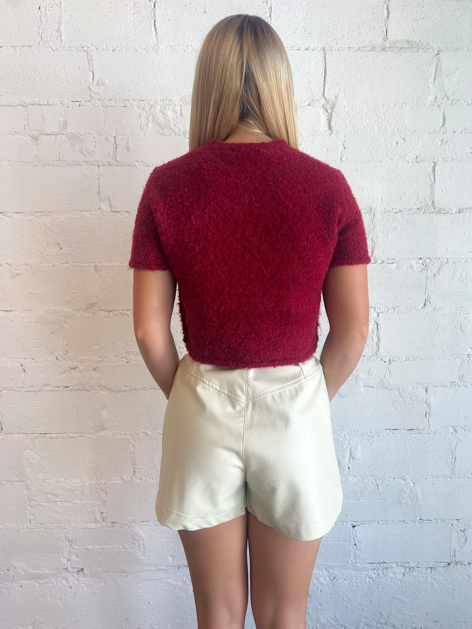 Ruby Radiance Sweater Top